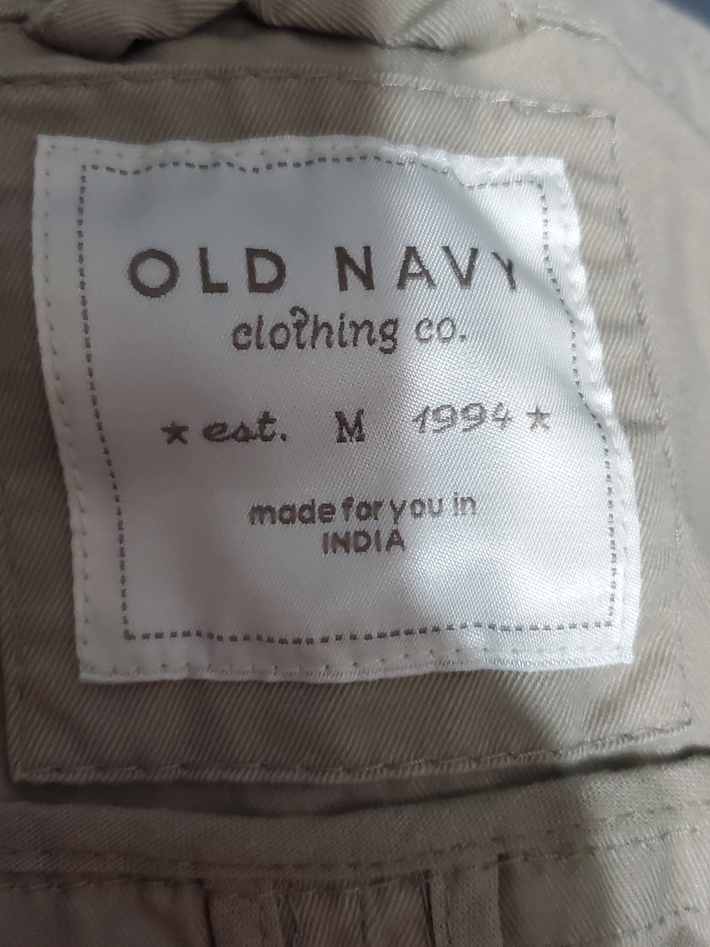 Old Navy Light Beige Double-Breasted Cropped Trench Coat Half Sleeve Women's Med - Picture 8 of 9